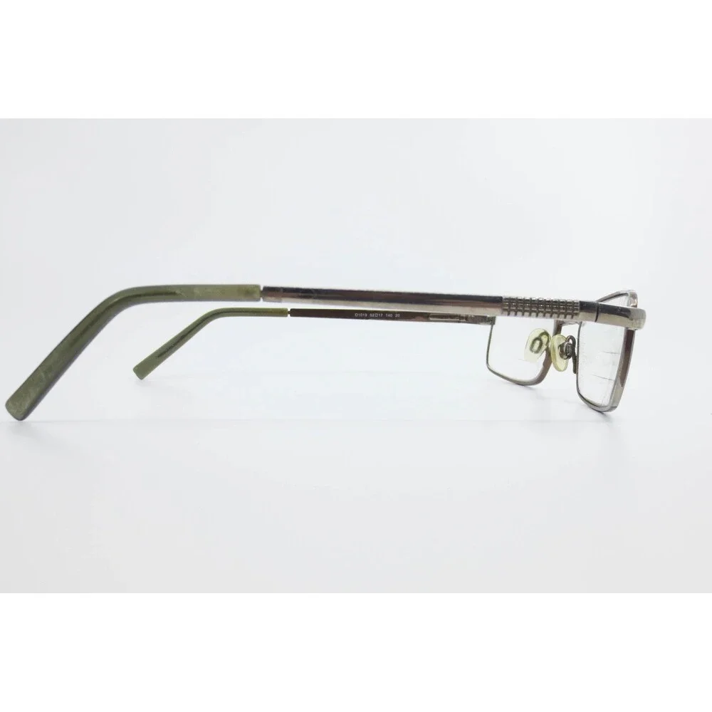 EasyClip Titanium Eyeglass Frames O1019 52-17-140 Rectangular Gunmetal Bronze